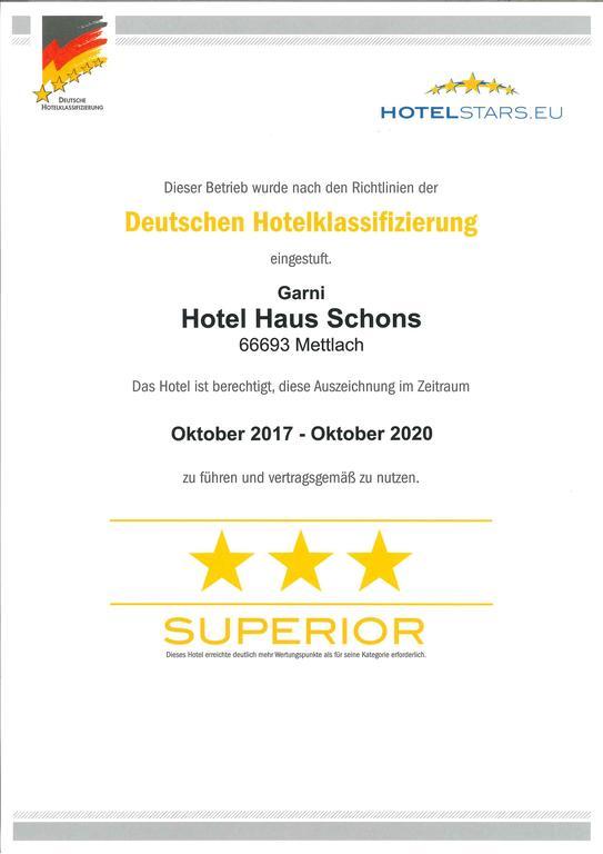 Hotel Haus Schons Mettlach Exteriör bild